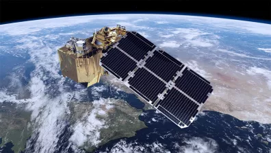 Vue d’artiste du satellite Sentinel-2 B