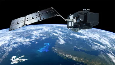 Vue d’artiste du satellite Sentinel-3A