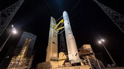 Retrait du portique lors du 2e vol d'Ariane 6 (FM2).