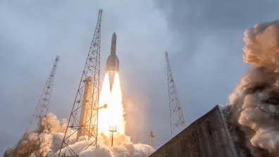 Décollage d'Ariane 6 de la ZLA le 6 mars 2025.