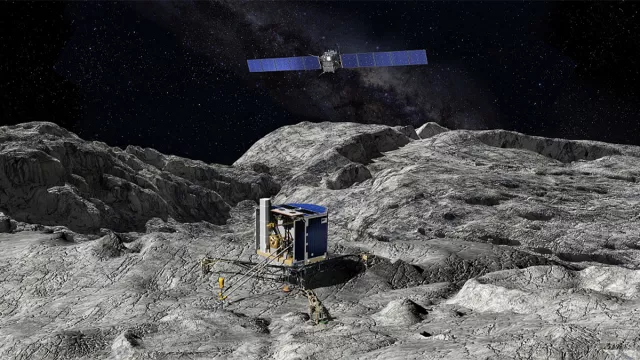 Vue d’artiste de la sonde Rosetta