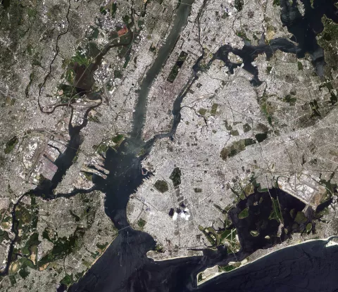 Image satellite de New-York City