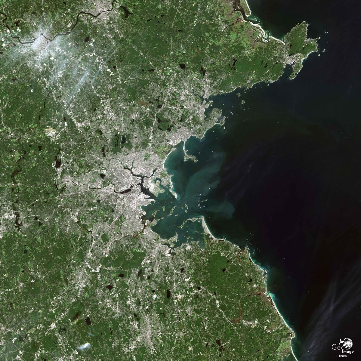 Image satellite de Boston