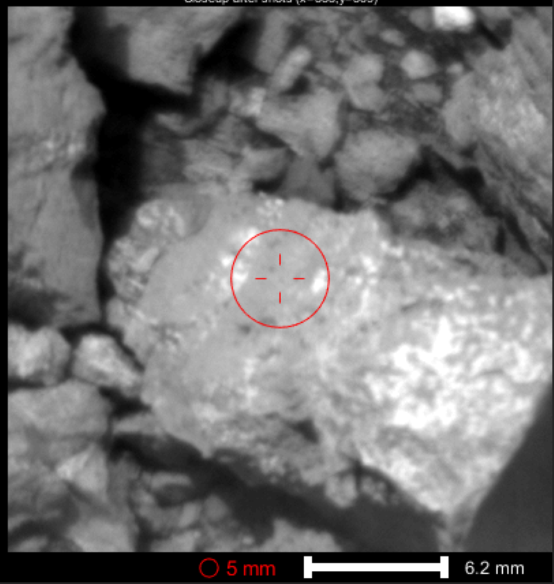 Cible du millionième tir laser de ChemCam sur Mars