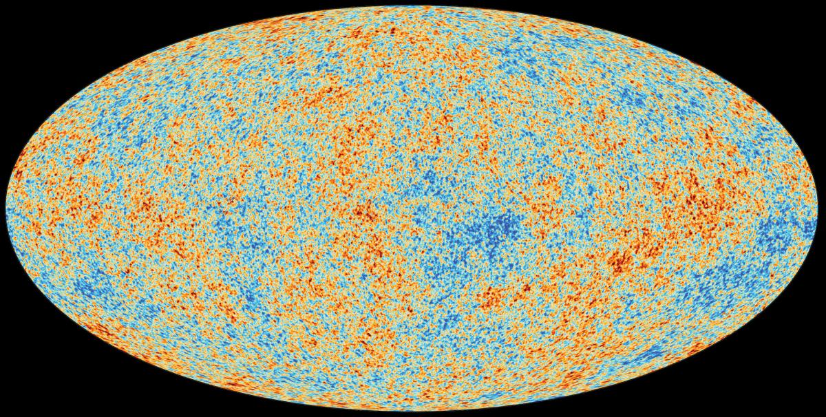 Fond diffus cosmologique mesuré par Planck après le Big Bang